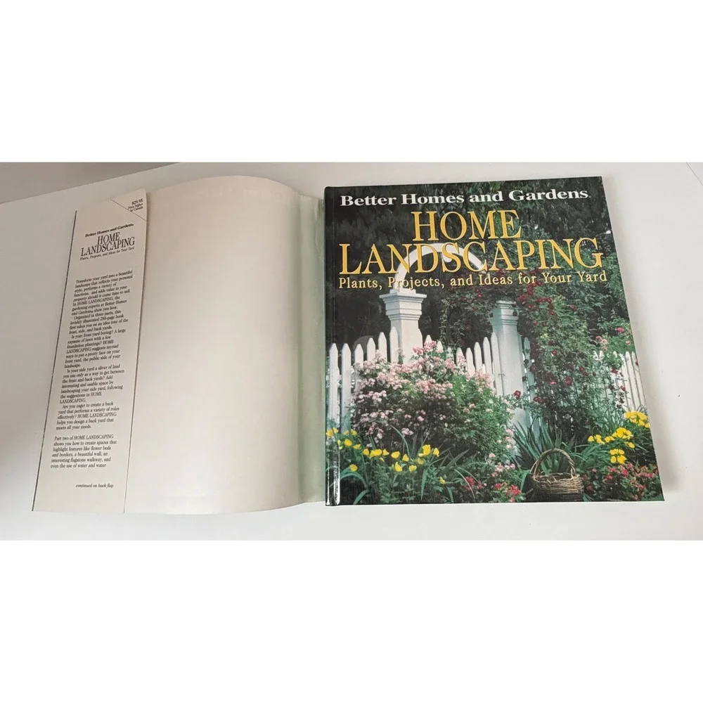 Better Homes and Gardens Landscaping Book Set 2pc Green Home Garden DIY Guide